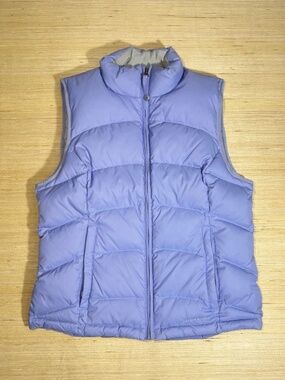 LL Bean Goose Down Puffer Vest Women’s Small Purple Outdoor Hiking
